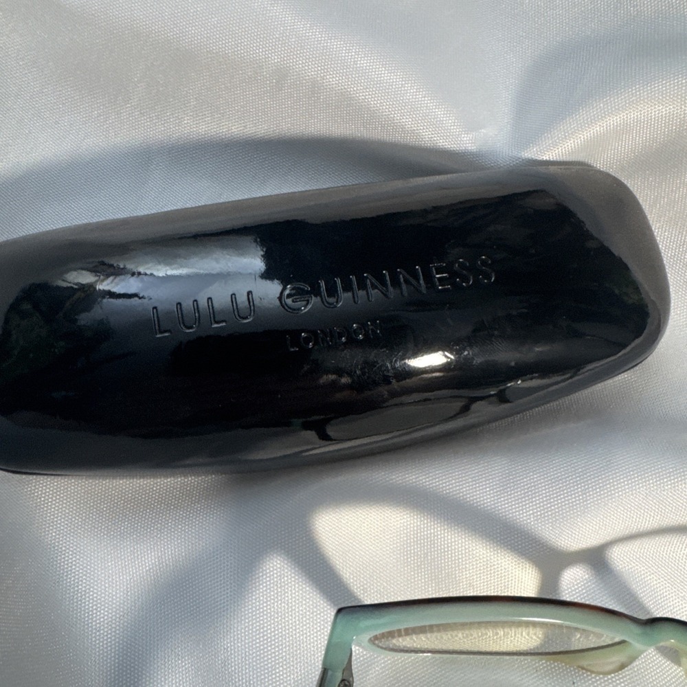 LULU GUINNESS LG65 TOR RECTANGULAR SPORTS WRAP EYEGLASSES FRAME 52-14-135 117191 - Picture 8 of 10